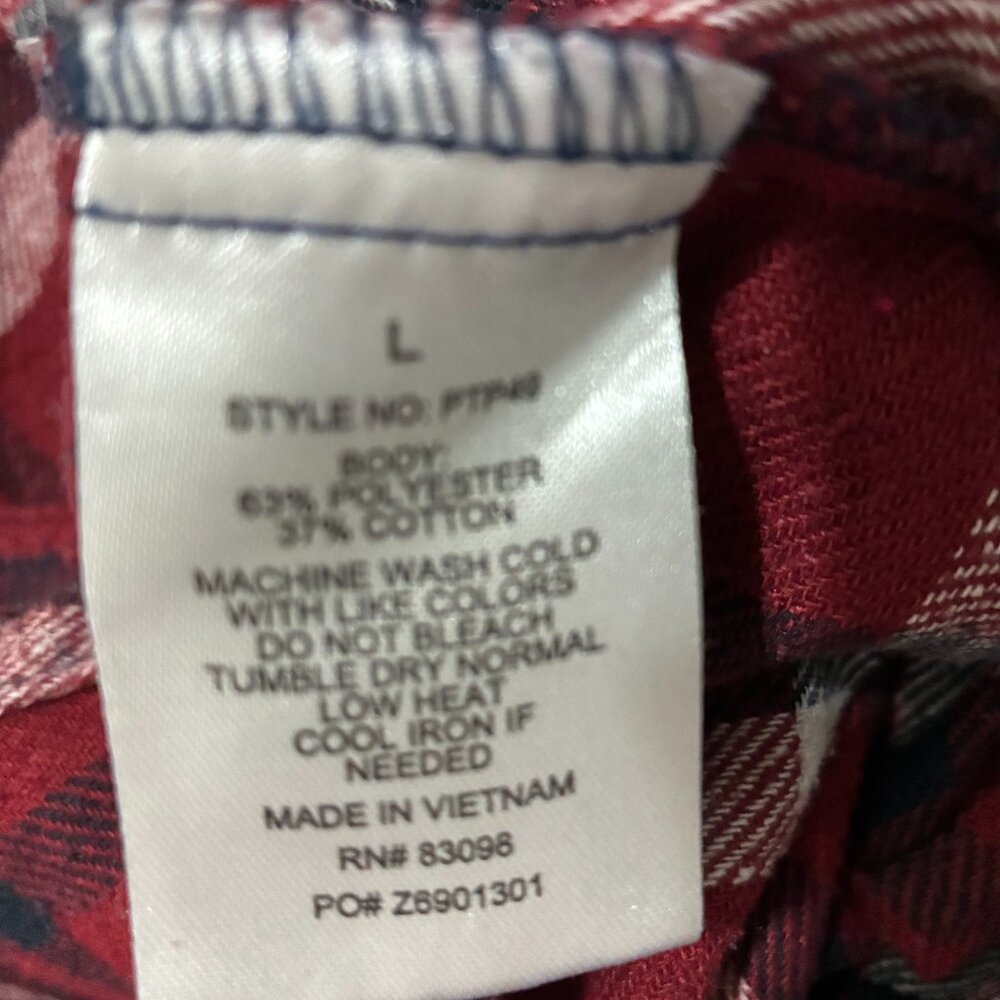 Ci Sono Plaid Collection Flannel Shirt Large - Picture 3 of 5